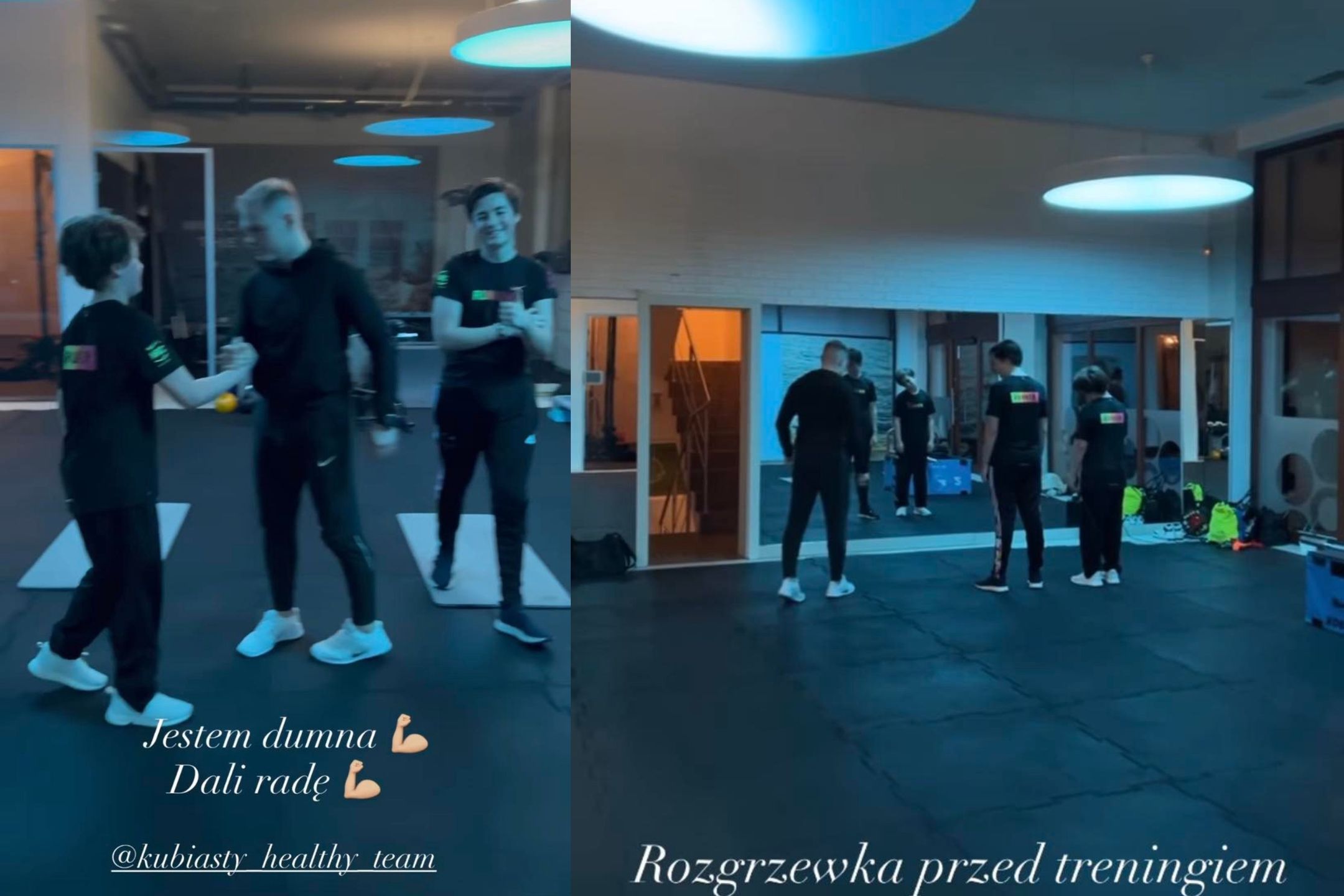 Małgorzata Rozenek z synami na siłowni 