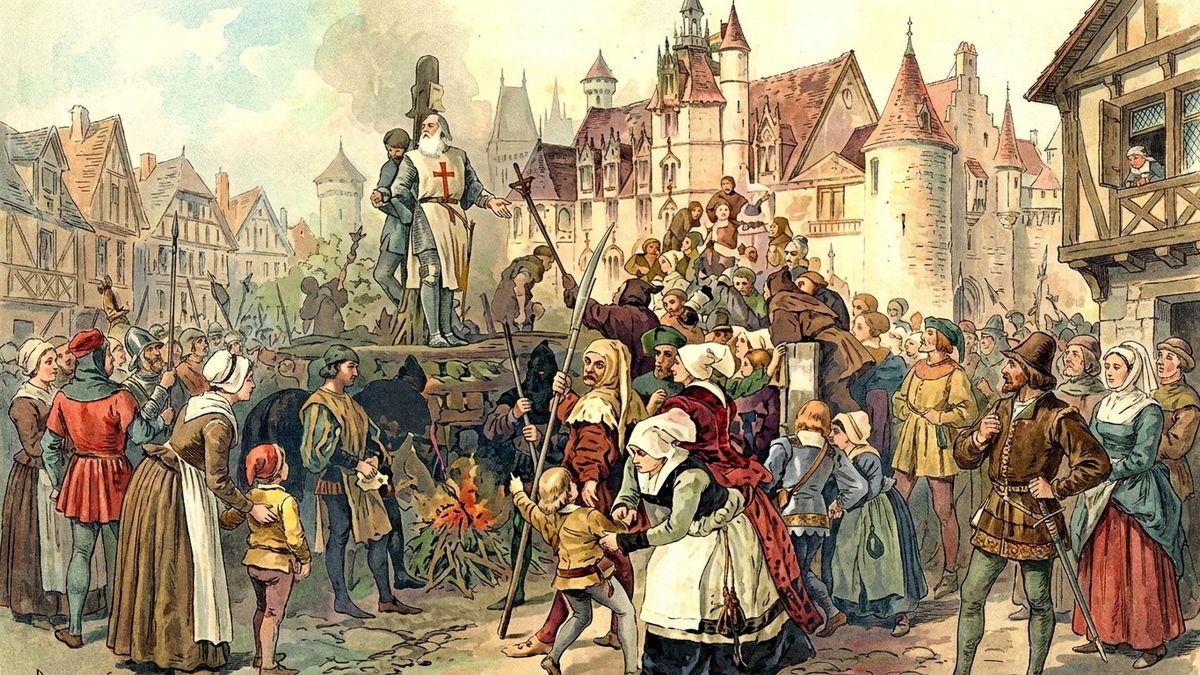 Egzekucja wielkiego mistrza Jakuba de Molay