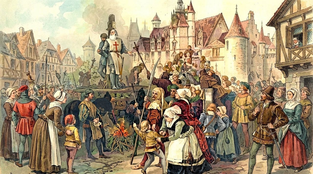 Klątwa templariuszy. Tak zmarł król po spaleniu wielkiego mistrza