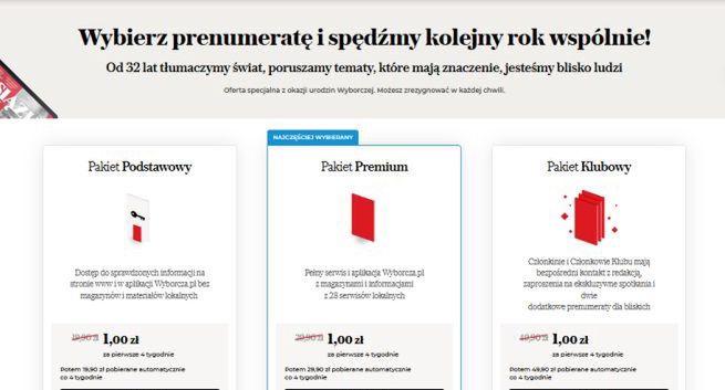 Spadła liczba subskrybentów „Gazety Wyborczej” i radia Tok FM