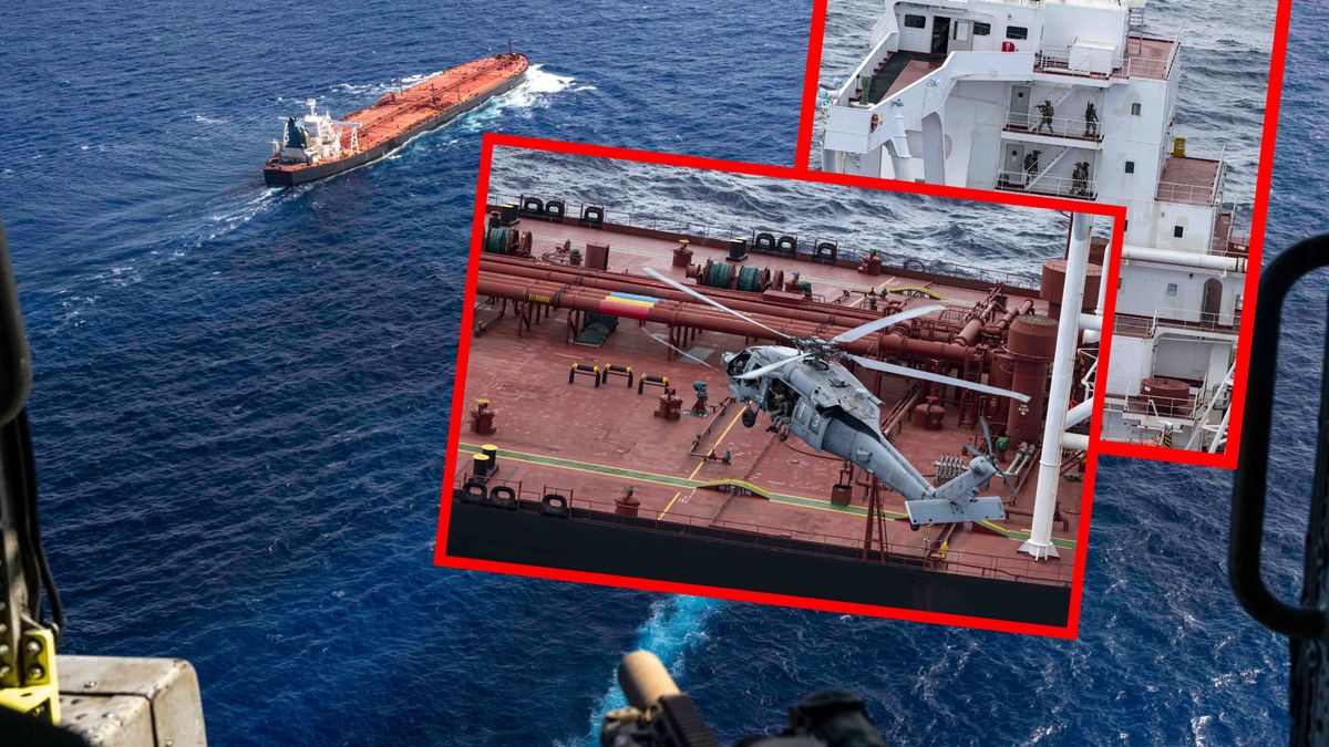 Żołnierze weszli na pokład objętego sankcjami tankowca