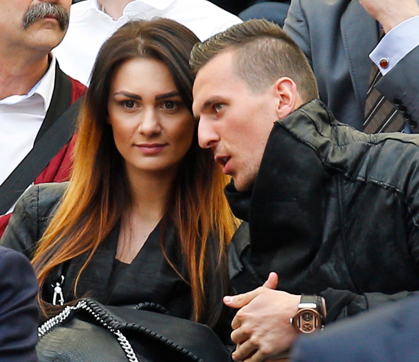 Arkadiusz Milik i Jessica Ziółek