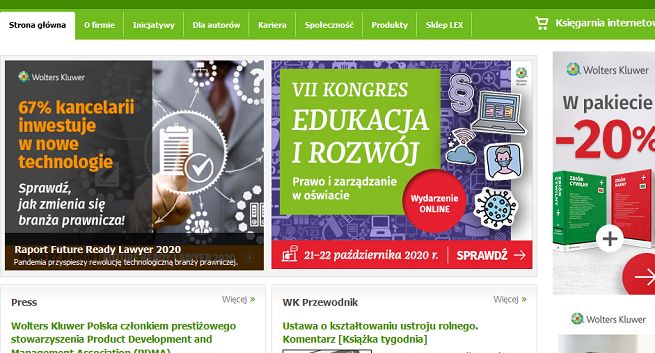 Wolters Kluwer Polska z 41 mln zł dywidendy, zarabia coraz więcej w internecie