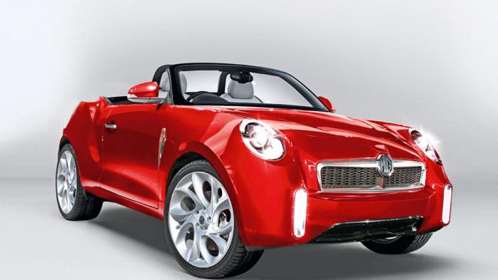 2015 MG Roadster - nieoficjalna wizualizacja na bazie konceptu MG Icon (źródło: Poblete via Auto Express)