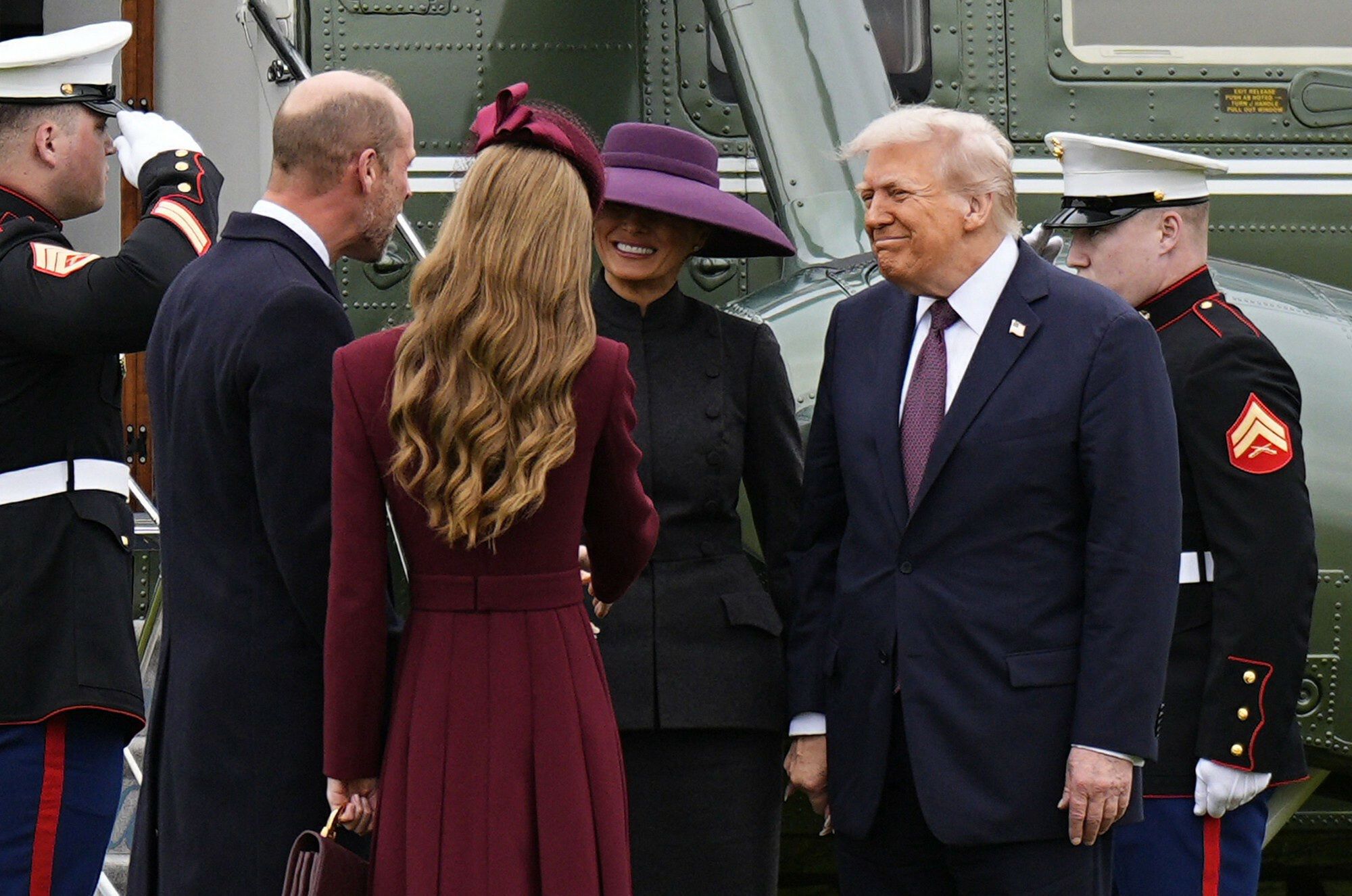 Melania i Donald Trump z wizytą w Wielkiej Brytanii 