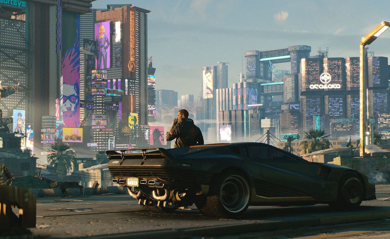 Cyberpunk 2077 na nowej tesli. Elon Musk: "wydajność na poziomie PS5"