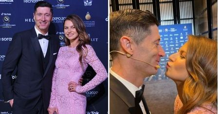 Anna Lewandowska i jej sukienka ZA PRAWIE 30 TYSIĘCY ZŁOTYCH wspierają Roberta Lewandowskiego na gali w Dubaju! (ZDJĘCIA)