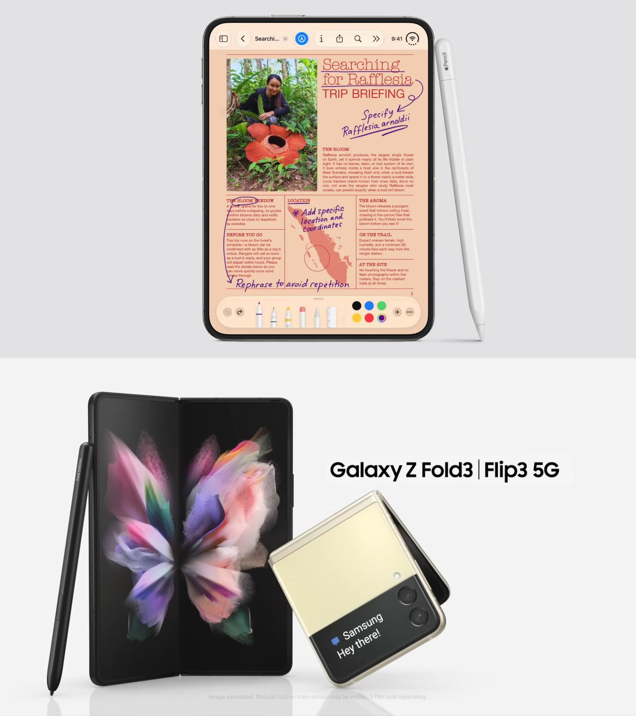 iPhone Duo i Galaxy Z Fold 3