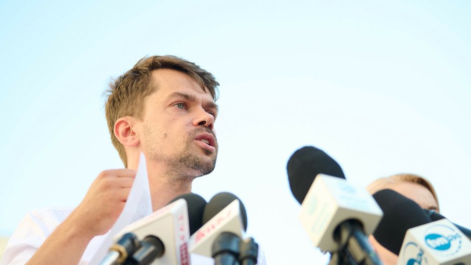KO o "Lokalnej p�?ce" z programu PiS06.09.2023 Warszawa 
Konferencja Koalicji Obywatelskej ws. propozycji PiS "Lokalna polka" 
fot: Oleg Marusic/REPORTER
n/z: Michal KolodziejczakOleg Marusic/REPORTER