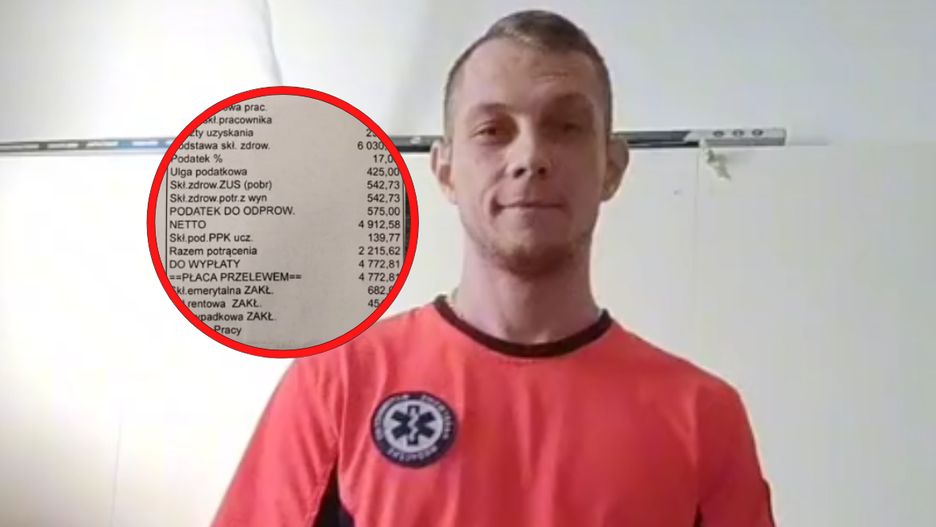 Ratownik medyczny pokazał, ile zarabia 
