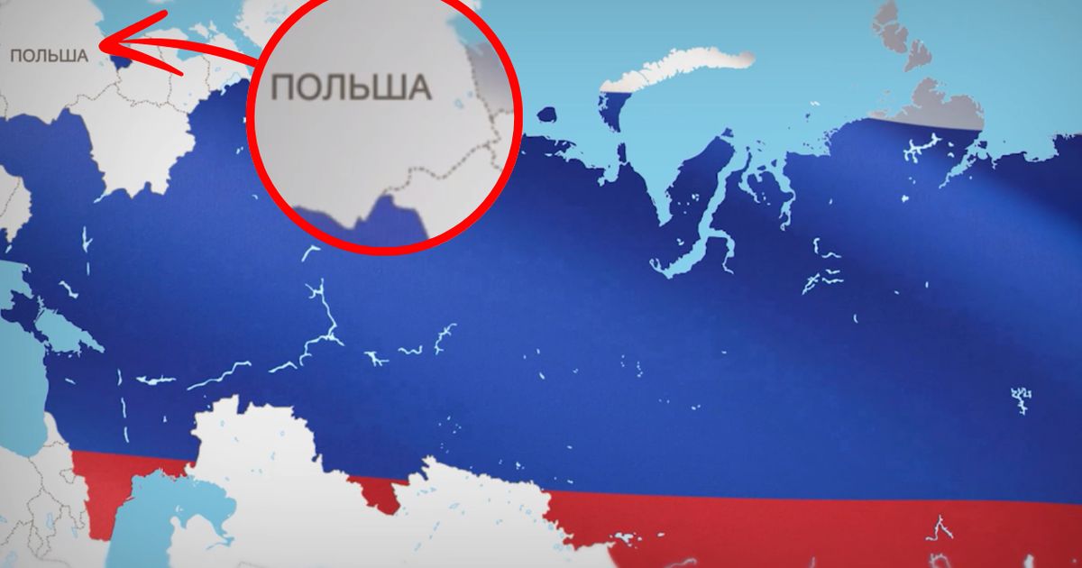 Miedwiediew opublikował skandaliczną mapę. Obok napis: 