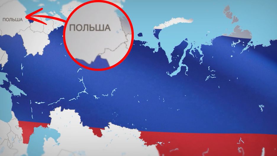 Skandaliczna mapa z okazji dnia Rosji 