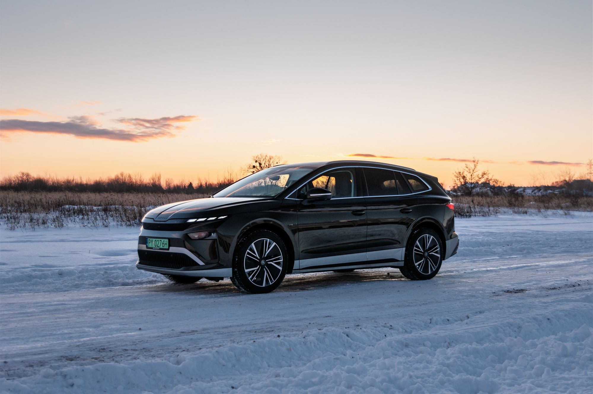 Skoda Enyaq 85 (2025) zimą