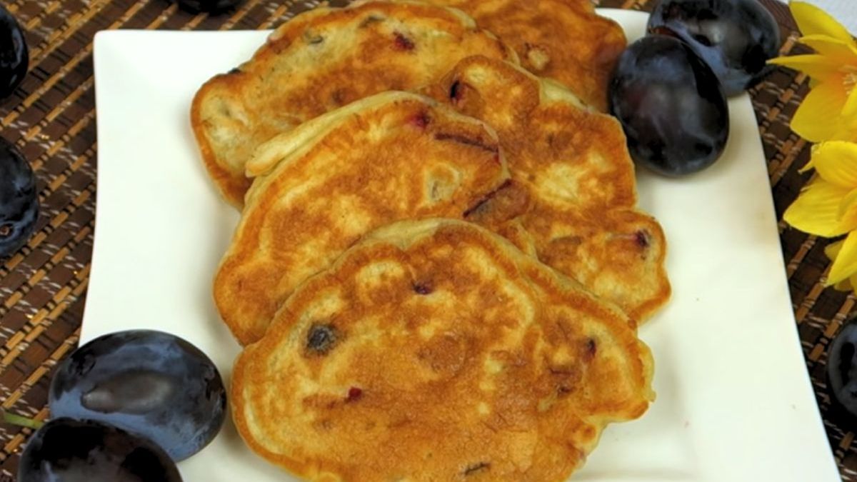 Placki ze śliwkami- Pyszności