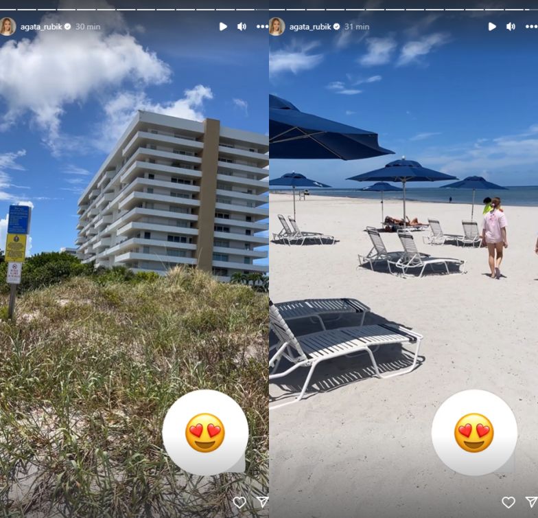 Agata Rubik pokazała okolicę, w której mieszka z rodziną w Miami