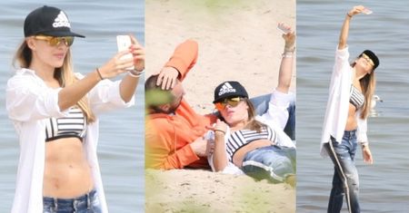 Chodakowska z mężem na plaży (ZDJĘCIA)