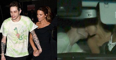 Pete Davidson i Kate Beckinsale całują się na tylnym siedzeniu pod kinem. Romantycznie? (FOTO)