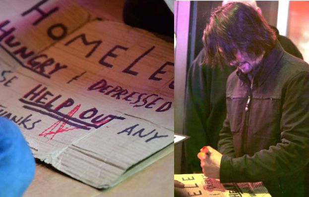 Keanu Reeves pomógł bezdomnemu błagającemu o drobne na nowojorskiej ulicy