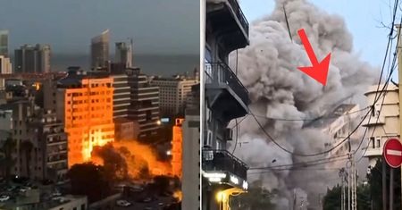 Bestialski atak na Bejrut. Budynek mieszkalny zrównany z ziemią