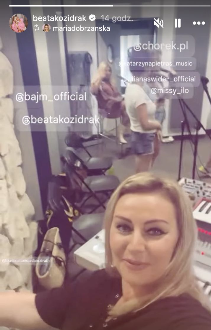 Maria Dobrzyńska pokazała przygotowania Beaty Kozidrak