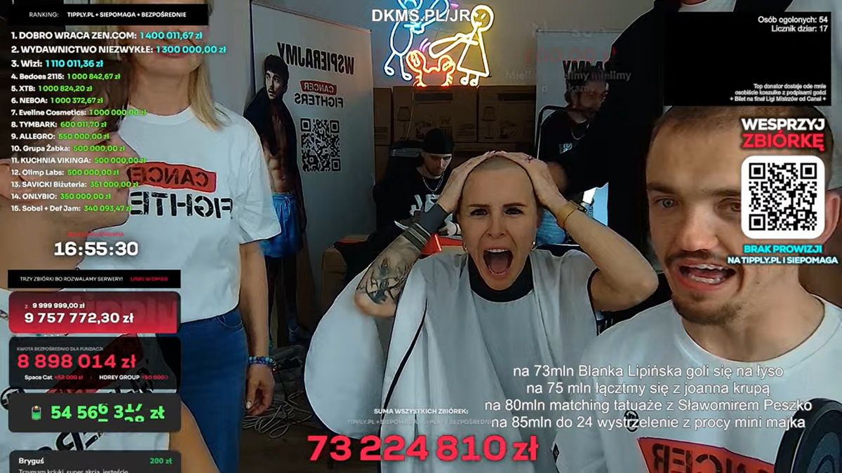 Blanka Lipińska wzięła udział w akcji Łatwoganga