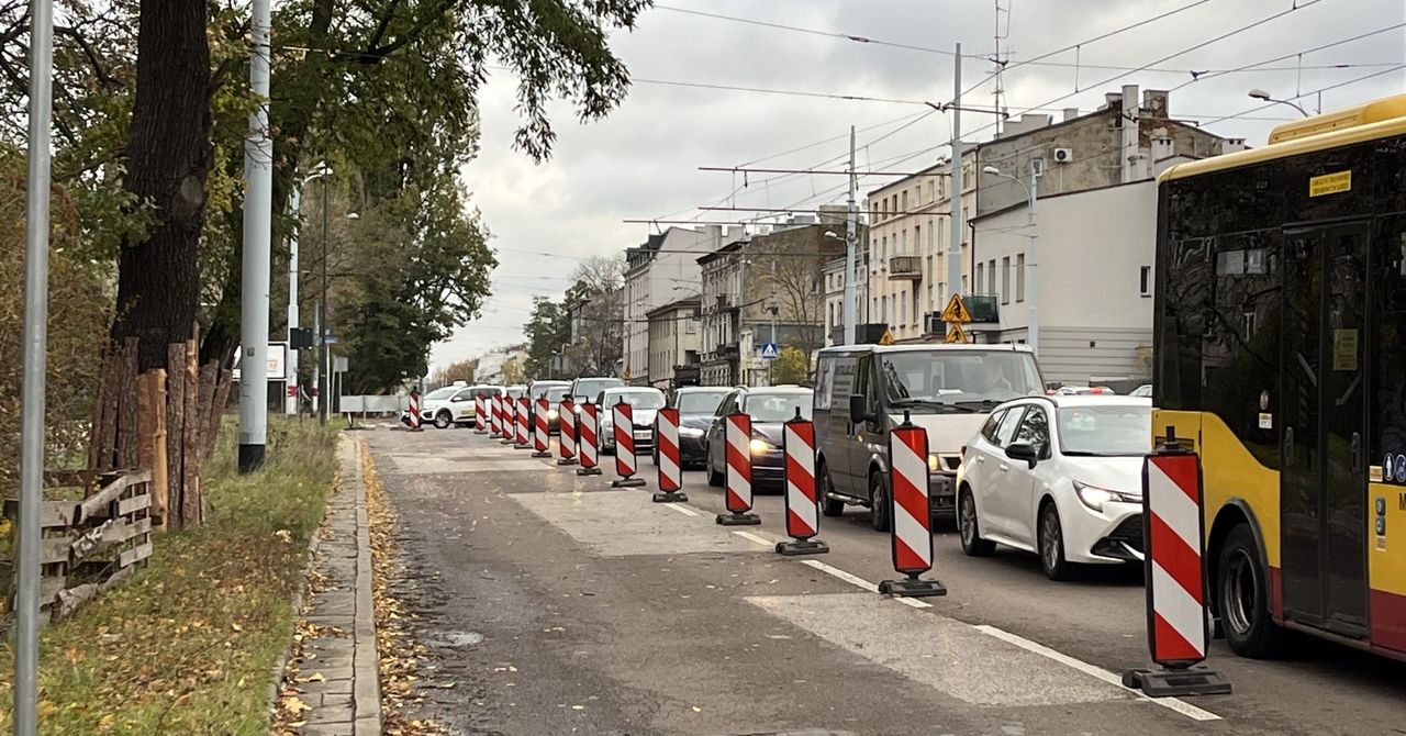 Łódź: Kolejne remonty. Wyłączone pasy ruchu na ul. Pabianickiej