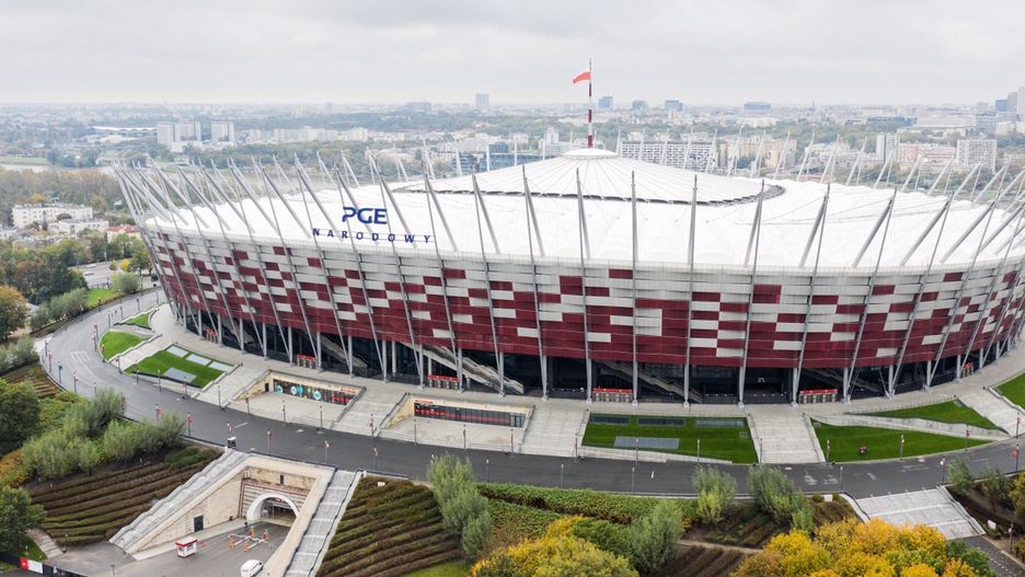 Stadion Narodowy tymczasowym szpitalem. Trwa budowa