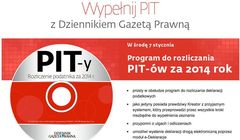„Dziennik Gazeta Prawna” z płytą „PIT 2014” i książką „Jak rozliczać najem”