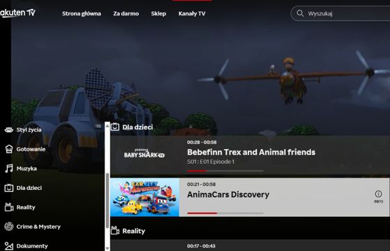 Rakuten TV z darmowym kanałem dla dzieci. Emisja w języku polskim