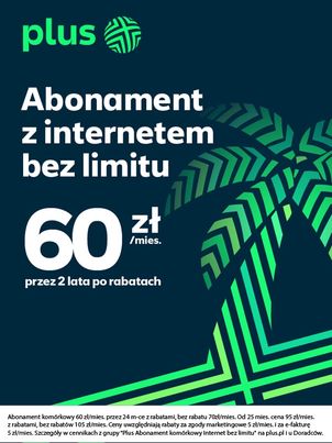 Plus obniża cenę abonamentu. Nielimitowane usługi za 60 zł miesięcznie