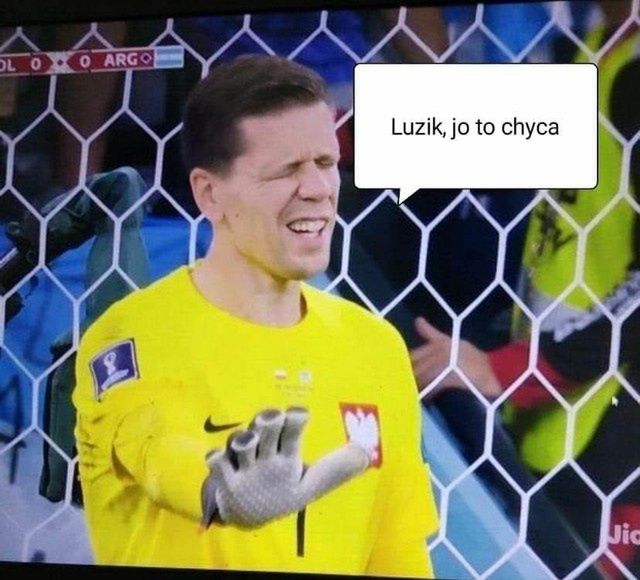 Memy z Wojciechem Szczęsnym po wygranej Polski (Instagram)