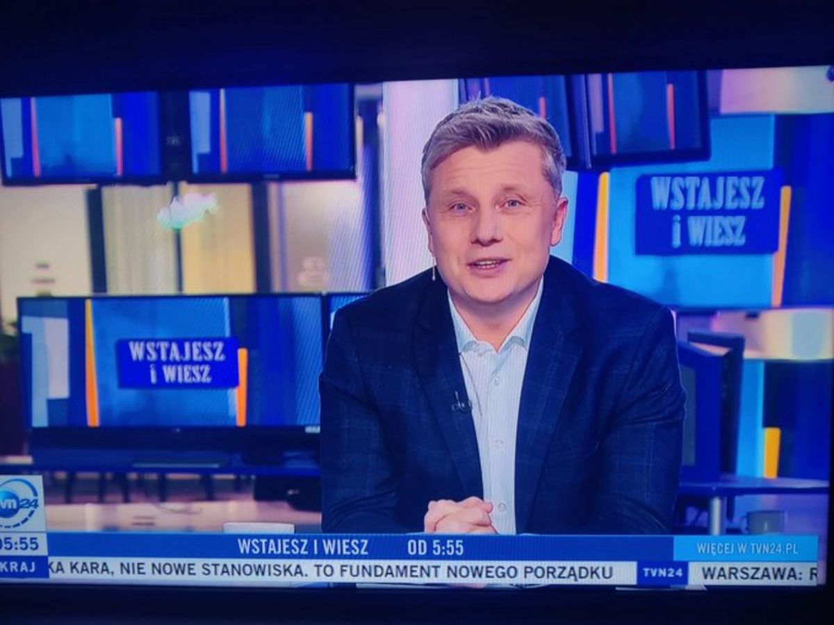 Rafał Wojda wrócił na antenę TVN24