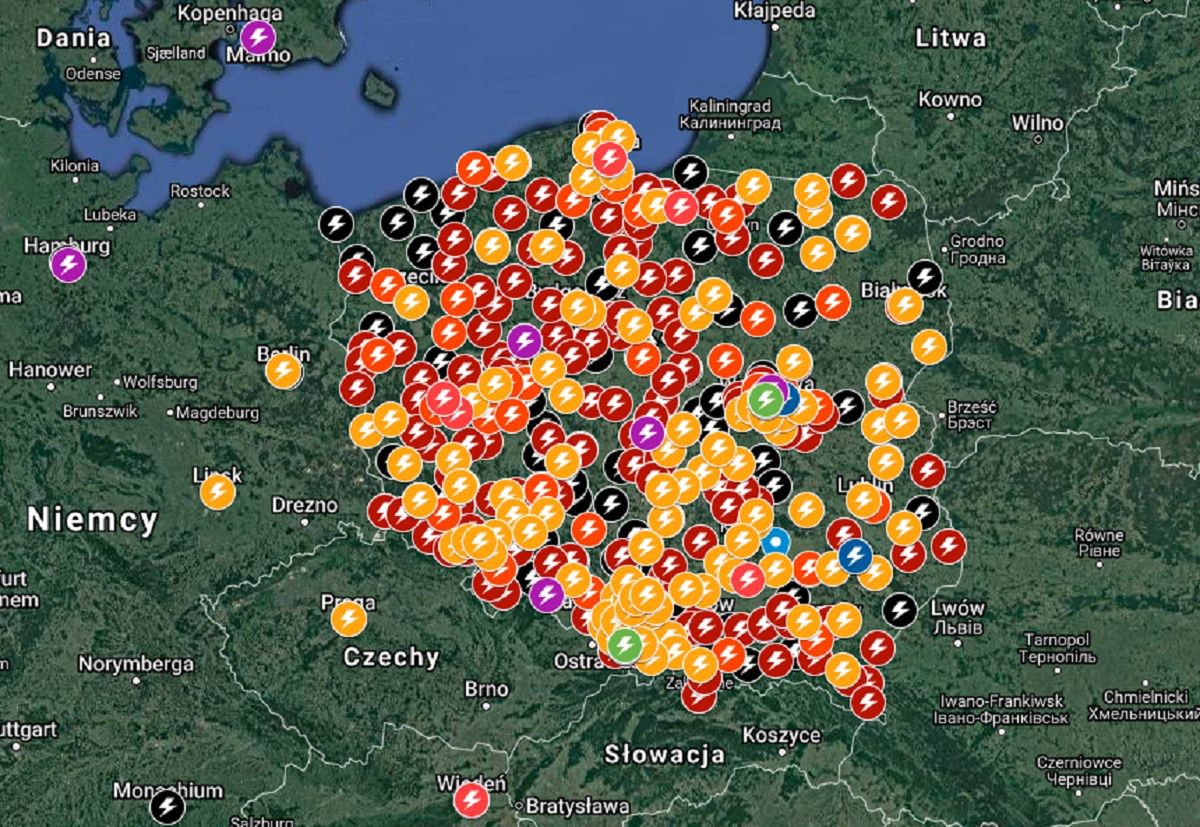 Strajk Kobiet na Mapach Google