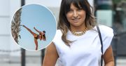 Lewandowska miała na sobie tylko bikini. Wzięła zamach i kopnęła. Musiała uważać