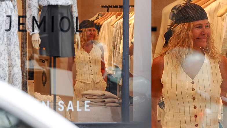 Katarzyna Wołejnio buszuje w butiku Łukasza Jemioła na obiedzie