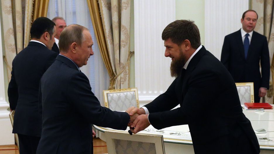 Prezydent Rosji Władimir Putin i przywódca Czeczenii Ramzan Kadyrow