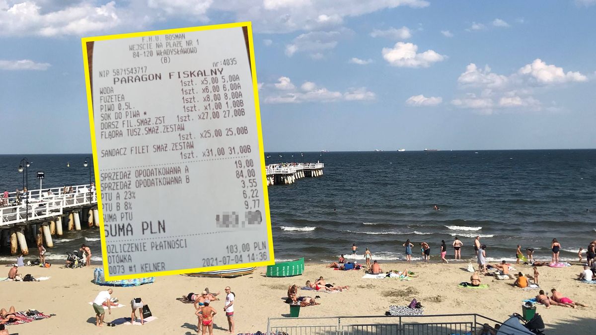 Czytelniczka o2.pl przesłała do nas paragon z jednej z restauracji we Władysławowie. 