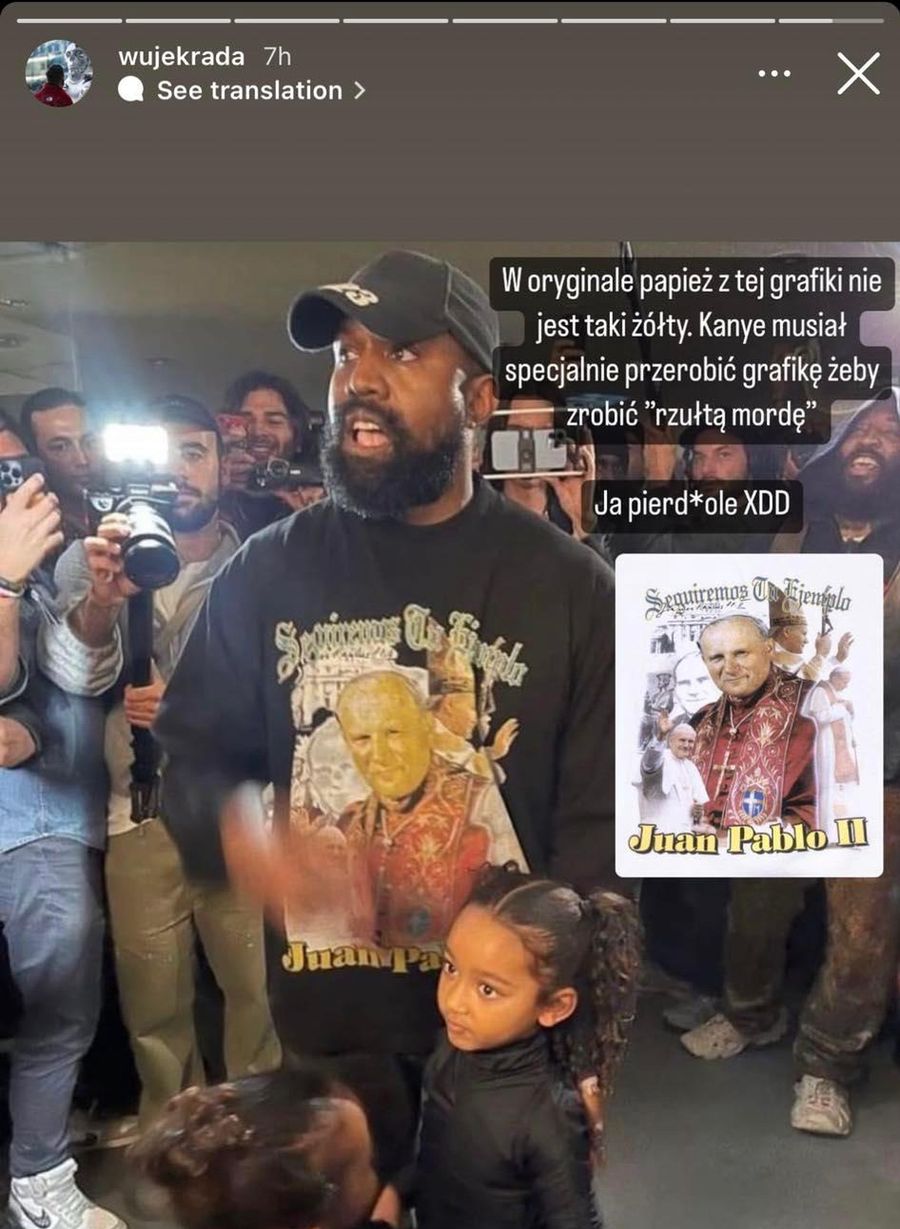 Kanye West: bluza z Janem Pawłem II