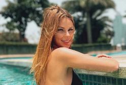 Małgorzata Tomaszewska kusi w basenie. Wybrała wyjątkowo skromne bikini