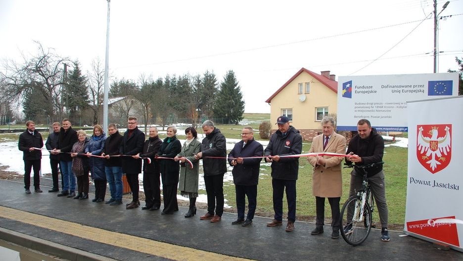 Otwarcie drogi pieszo - rowerowej w Nienaszowie