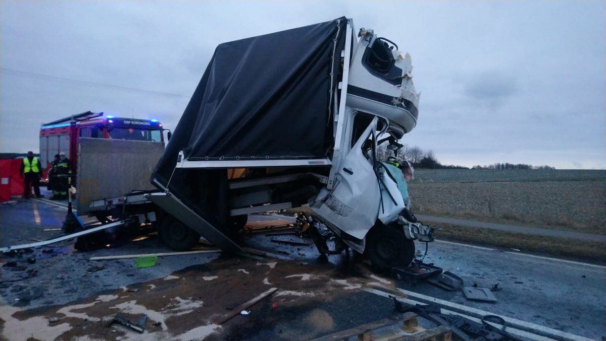 Śmiertelny wypadek na drodze krajowej nr 25  w Gościeradzu (kujawsko-pomorska.policja.gov.pl)