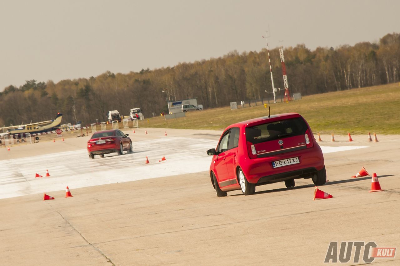 Mazda 6 oraz Skoda Citigo podczas testów