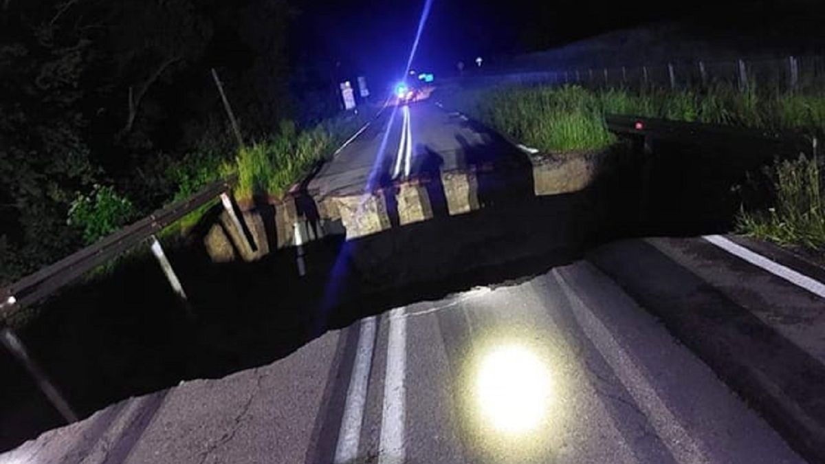 Zapadnięta droga wojewódzka nr 816