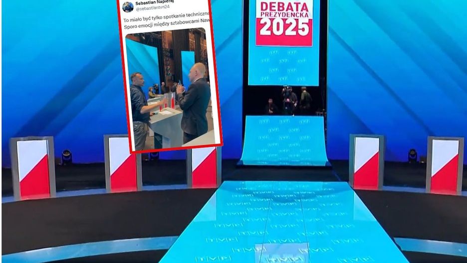 Nerwowe momenty przed debatą. "Nie wyrażam zgody"