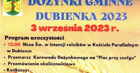 Dożynki w Dubience 2023. Występy artystyczne, atrakcje dla dzieci