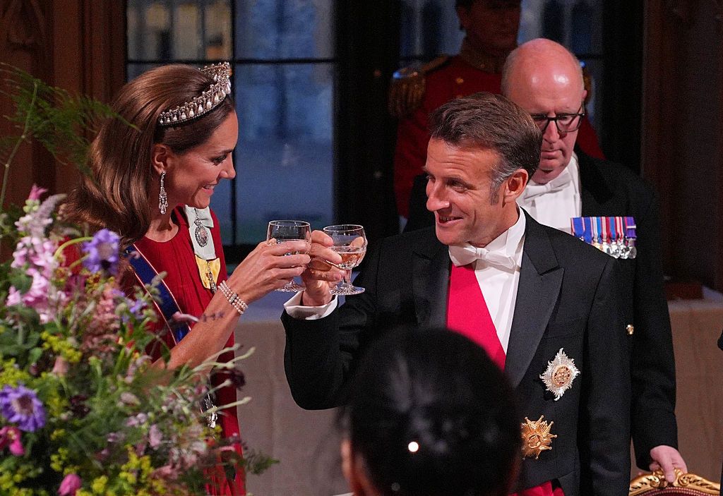 Księżna Kate i Emmanuel Macron
