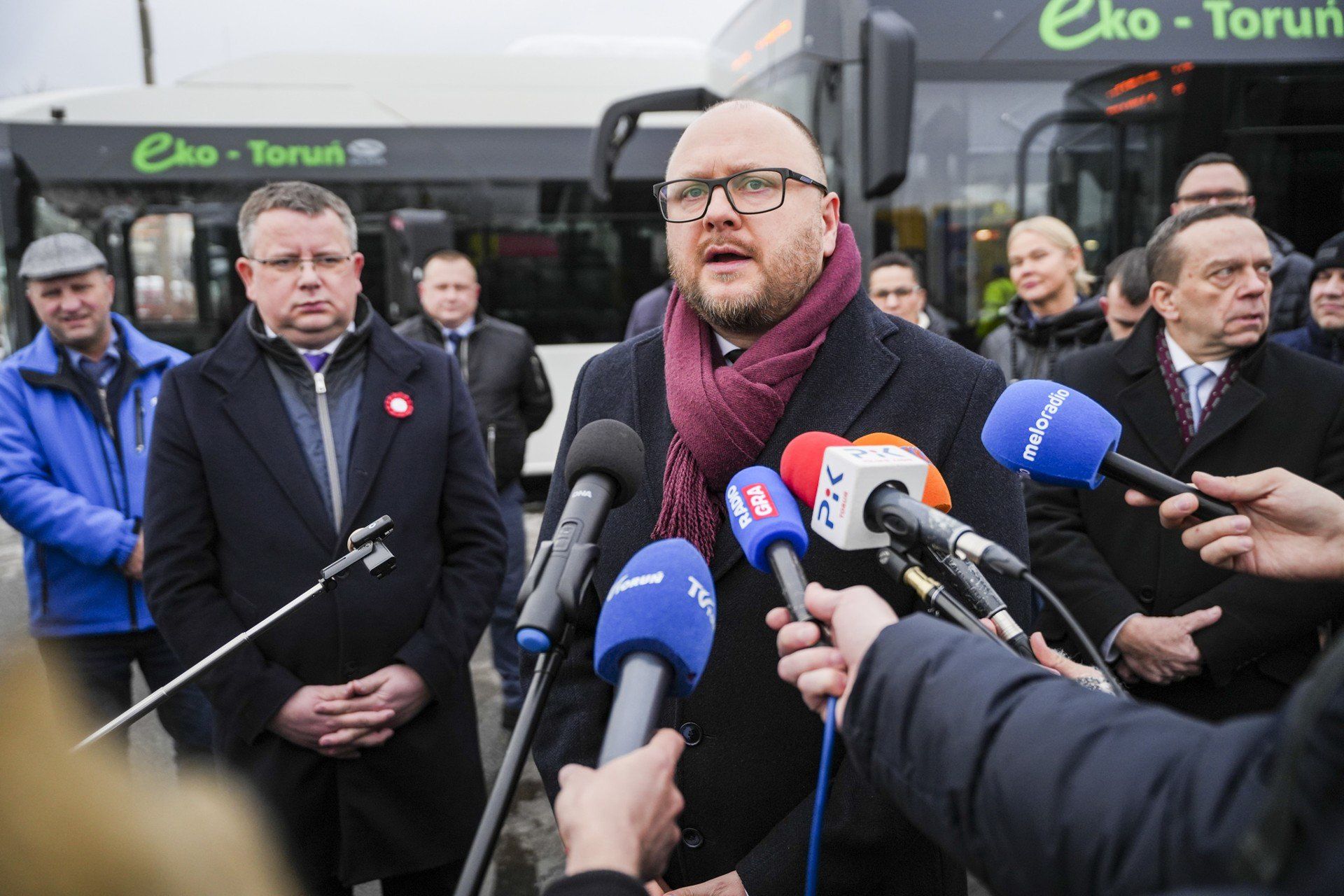 W konferencji prasowej wzięli udział między innymi prezydent Paweł Gulewski oraz przewodniczący Rady Miasta Torunia Łukasz Walkusz.