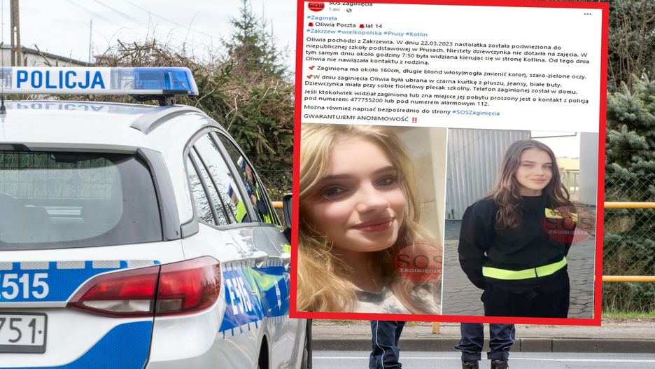 Zaginęła 14-letnia Oliwka