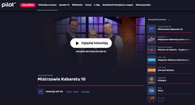 Zmiany w regulaminie Pilot WP. „Wprowadzenie całościowej odpłatności za usługi telewizyjne”
