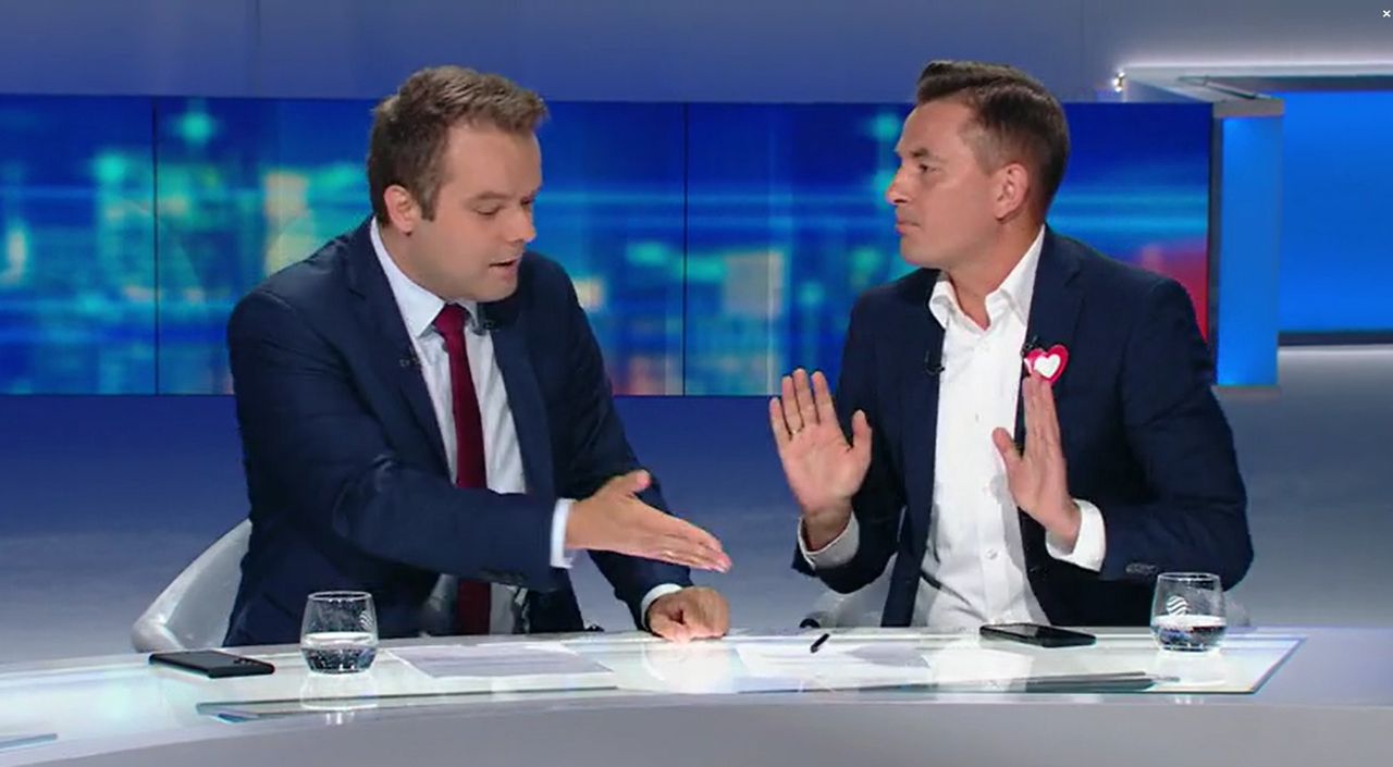 Awantura na wizji. Rzecznik PiS wyciągnął kartkę i długopis